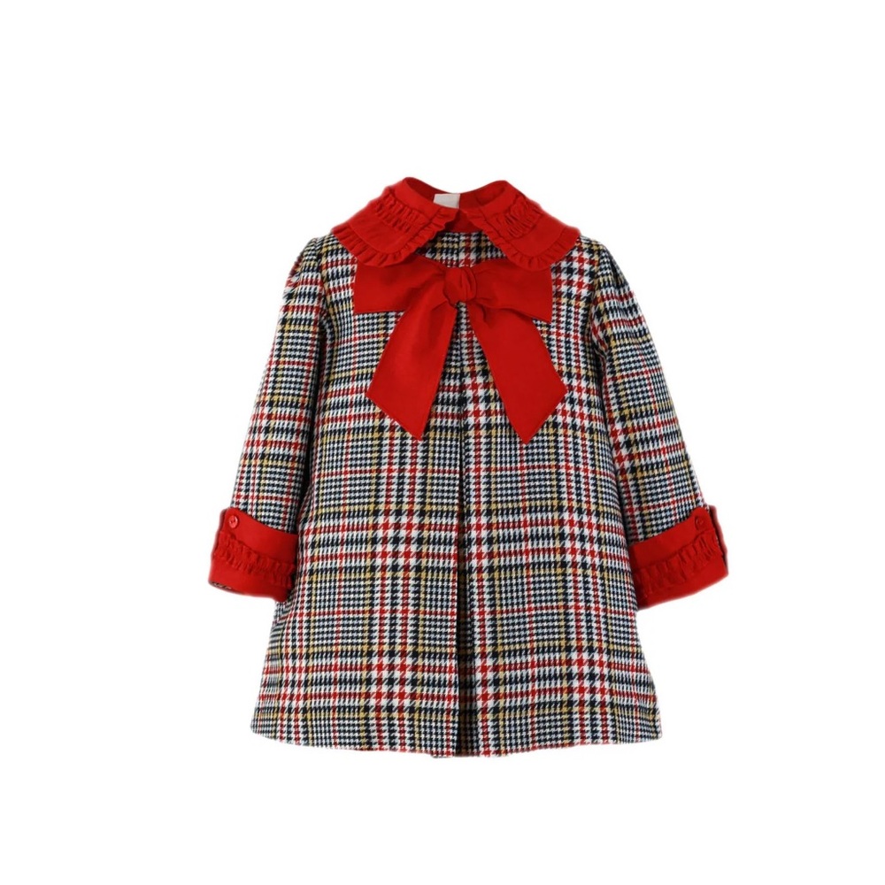 Girls Checkered Houndstooth Dress